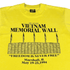 Vintage 90s Moving Vietnam Memorial Wall T-Shirt MEDIUM