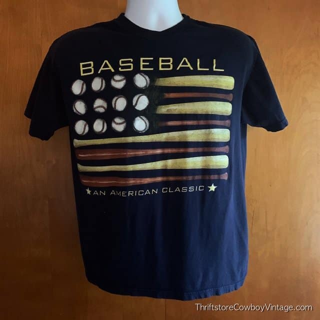 Vintage 90s Baseball An American Classic T-Shirt MEDIUM 4