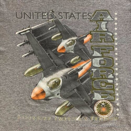 Y2K United States Air Force T-Shirt 2000s MEDIUM