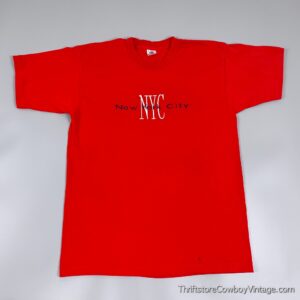 Vintage 90s New York City T-Shirt Embroidered MEDIUM 3