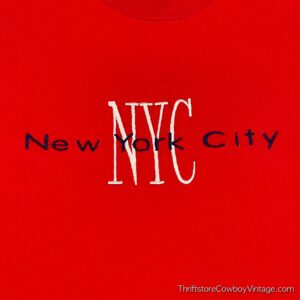 Vintage 90s New York City T-Shirt Embroidered MEDIUM 2