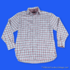 2004 Tommy Hilfiger Button Down Shirt Grid Plaid MEDIUM
