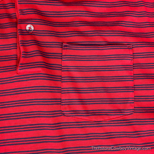 Vintage 90s American Edition Striped Polo Shirt SMALL 2