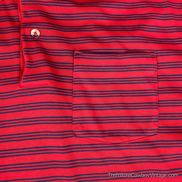 Vintage 90s American Edition Striped Polo Shirt SMALL 4