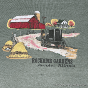 Vintage 90s Rockome Gardens Amish Farm T-Shirt LARGE 2