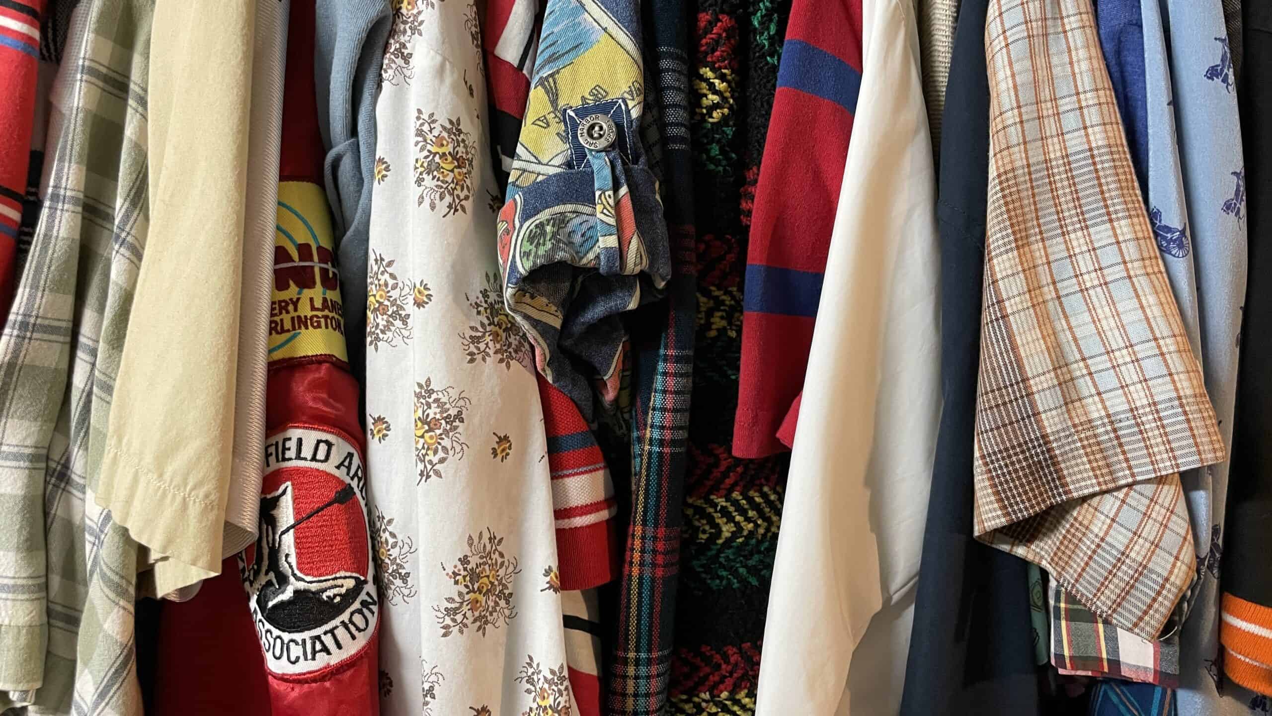 Rack of Vintage Clothing