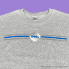 Vintage 90s Dell Computers T-Shirt Heather Gray XL