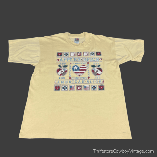 Vintage 90s Apple Spice American Slice T-Shirt LARGE 3