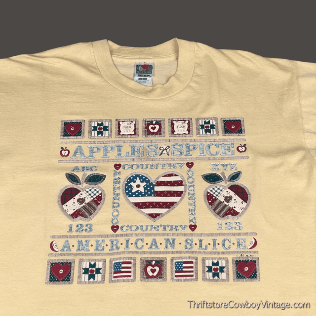 Vintage 90s Apple Spice American Slice T-Shirt LARGE 4