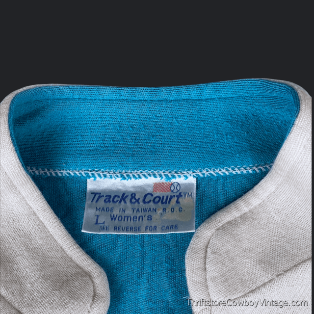 Vintage 80s Women’s Track & Court Track Jacket LARGE 5