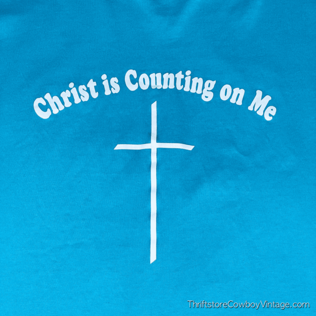 Vintage 90s Jesus “Christ is Counting on Me” T-Shirt XL 5