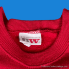 Vintage 90s Teddy Bear Heart Cross Stitch Short Sleeve Sweatshirt SMALL/MEDIUM