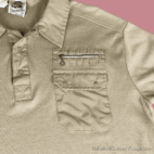 Vintage 70s Kennington California Beige Polo Shirt MEDIUM