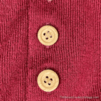 Vintage 90s Mock Neck Wooden Button Sweater LARGE