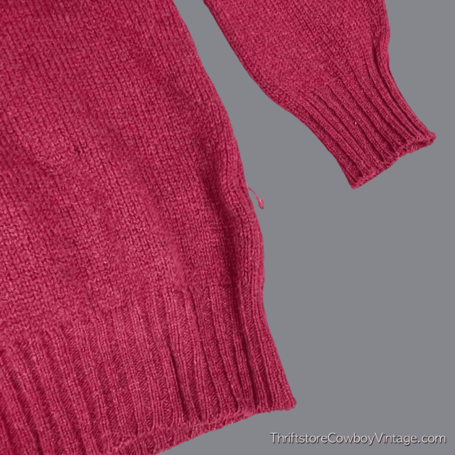 Vintage 80s Saville Row Wool Mock Neck Sweater LARGE 8
