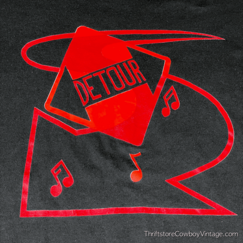 Vintage 80s Detour Band T-Shirt MEDIUM 2