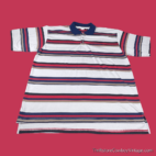 Vintage 80s Striped Polo Shirt Big Rock Clothing 3XL