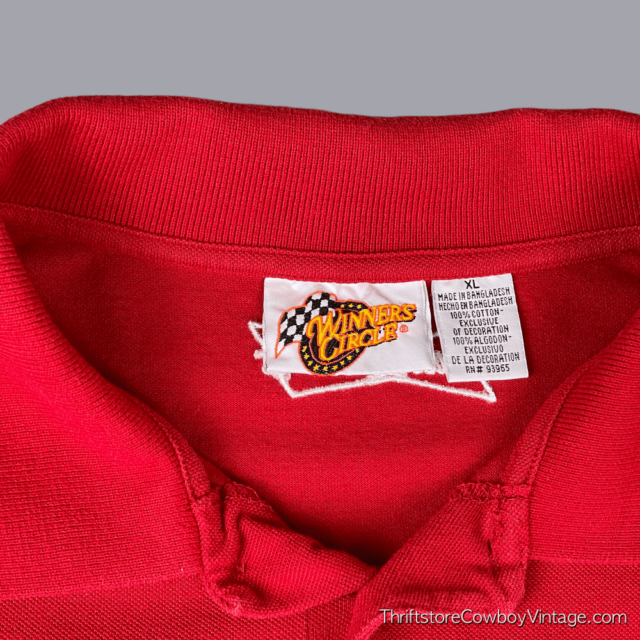 Y2K Dale Earnhardt Jr Budweiser Polo Shirt LARGE 5