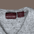 Vintage 80s V Neck Argyle Stripe Sweater LARGE