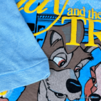 Vintage Deadstock 80s Lady and the Tramp Disney T-Shirt MEDIUM