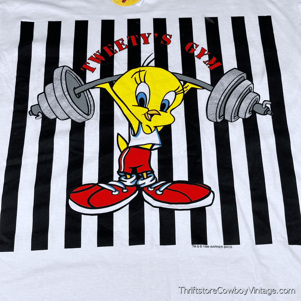 Vintage 90s Deadstock “Tweety’s Gym” T-Shirt XL 2