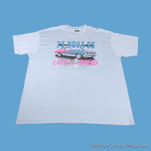 Vintage 90s 75 Chevy Nova SS T-Shirt 2XL 3