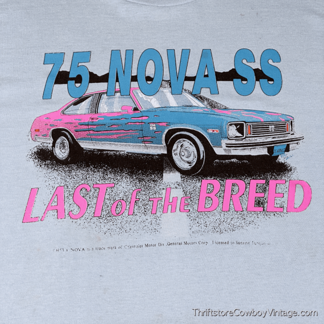 Vintage 90s 75 Chevy Nova SS T-Shirt 2XL 4