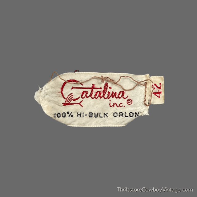 Vintage 60s Catalina Clay Brown V Neck Sweater 42 MEDIUM 7