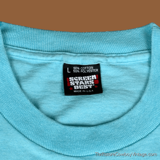 Vintage 80s Fightin’ Creek Trading Post T-Shirt MEDIUM 5