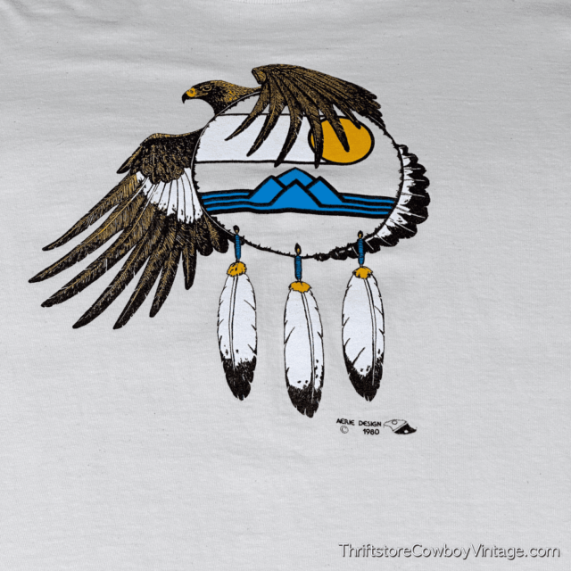 Vintage 80s Eagle Mountain Dreamcatcher T-Shirt MEDIUM 4