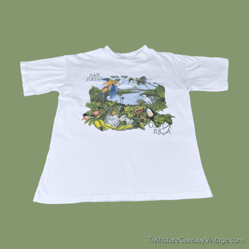 Vintage 90s Costa Rica Rain Forest T-Shirt MEDIUM