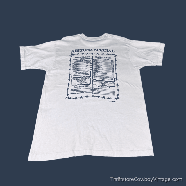 Vintage 90s Arizona Roadkill Cafe T-Shirt LARGE 4
