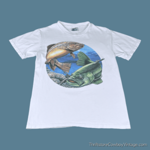 Vintage 90s Yin Yang Fish Human-i-Tees T-Shirt SMALL