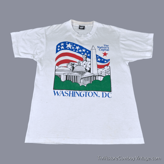 Vintage 90s Washington, D.C. The Nation’s Capital T-Shirt MEDIUM 3