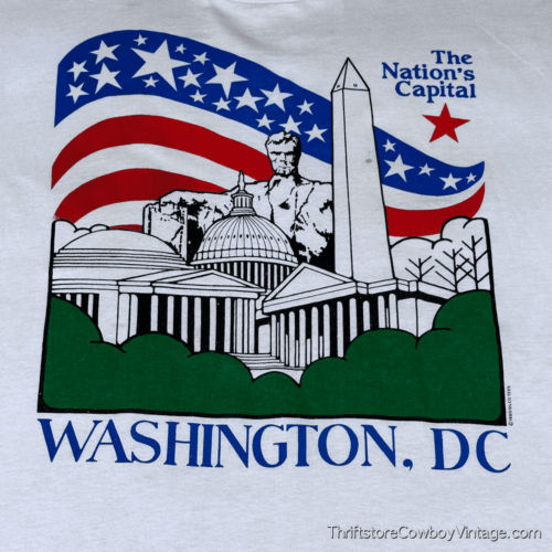 Vintage 90s Washington, D.C. The Nation’s Capital T-Shirt MEDIUM 2