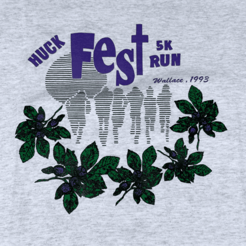 Vintage 90s Huck Fest 5K Run T-Shirt MEDIUM 2