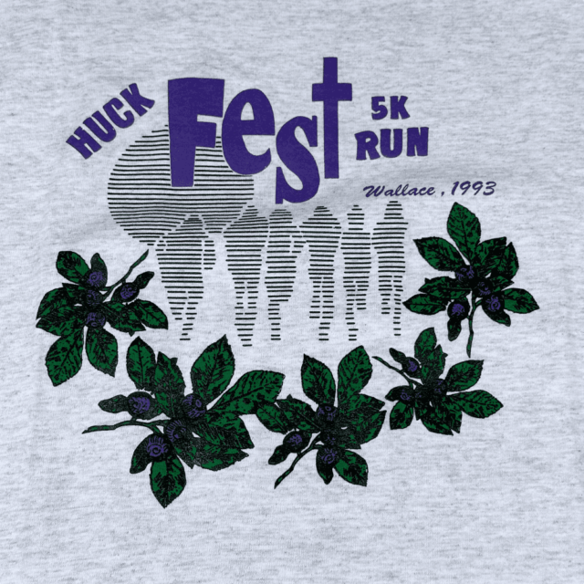 Vintage 90s Huck Fest 5K Run T-Shirt MEDIUM 4