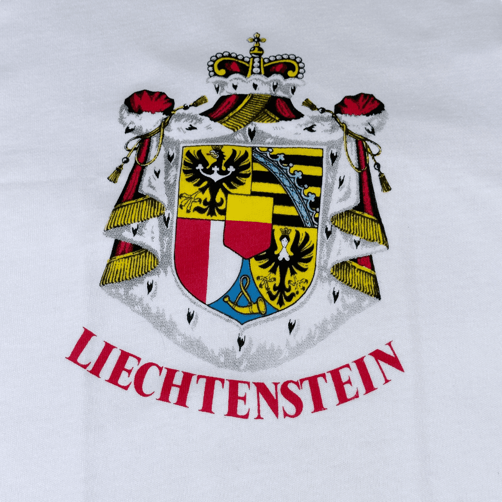 Vintage 80s Liechtenstein Women’s Ringer T-Shirt SMALL