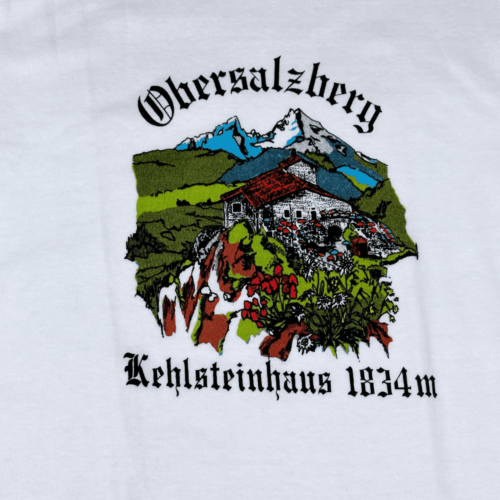 Vintage 80s Obersalzberg Kehlsteinhaus Germany Women’s T-Shirt SMALL 2