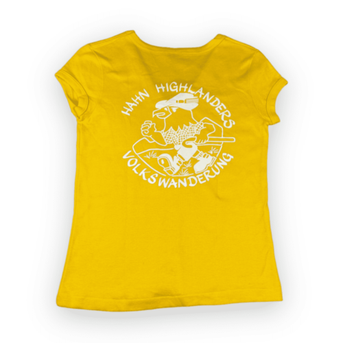 Vintage 80s Hahn Highlanders Volkswanderung Women’s V Neck T-Shirt EXTRA SMALL 2