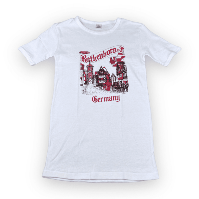 Vintage 80s Rothenburg Germany Women’s T-Shirt MEDIUM 3