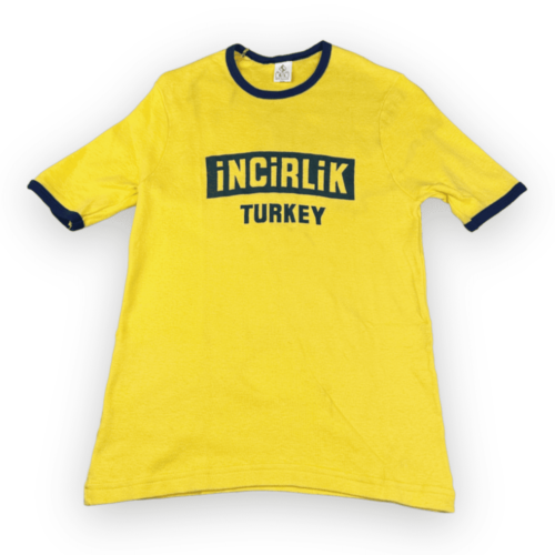 Vintage 70s Incirlik Turkey Ringer T-Shirt SMALL
