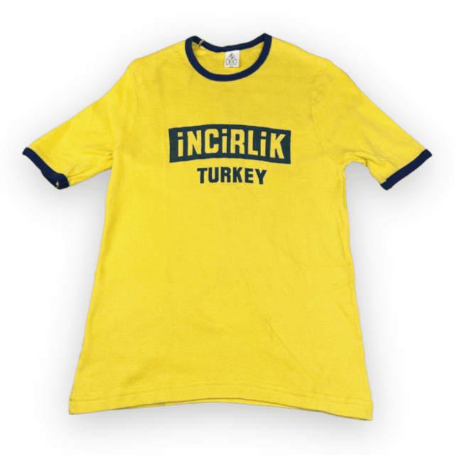 Vintage 70s Incirlik Turkey Ringer T-Shirt SMALL 3