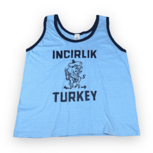 Vintage 70s Incirlik Turkey Tank Top Basketball Shirt MEDIUM