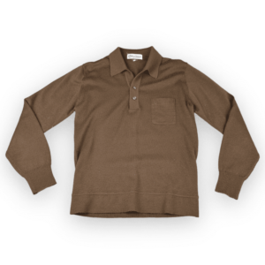 Vintage 70s Gran Signore Long Sleeve Polo Shirt SMALL