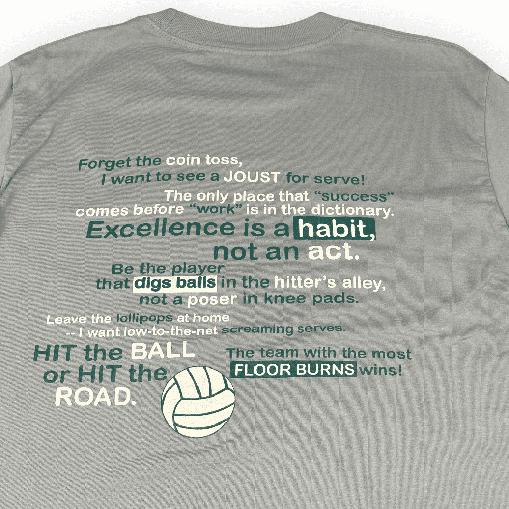 Y2K Volleyball Live By It Long Sleeve T-Shirt MEDIUM