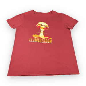 Llamageddon Mushroom Cloud Armageddon T-Shirt LARGE