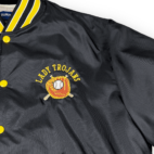 Vintage 80s Lady Trojans Covington Softball Satin Snap Jacket LARGE