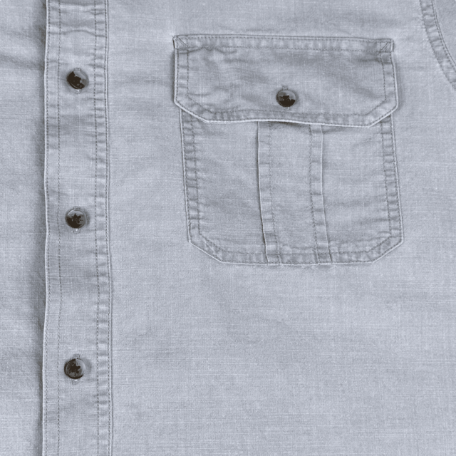 Vintage 80s Puritan Gray Button Down Shirt XL 5