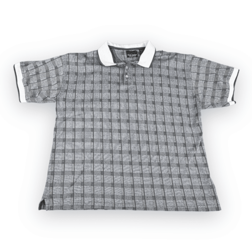 Y2K Greg Norman Collection Earth Tone Geometric Polo Shirt XL